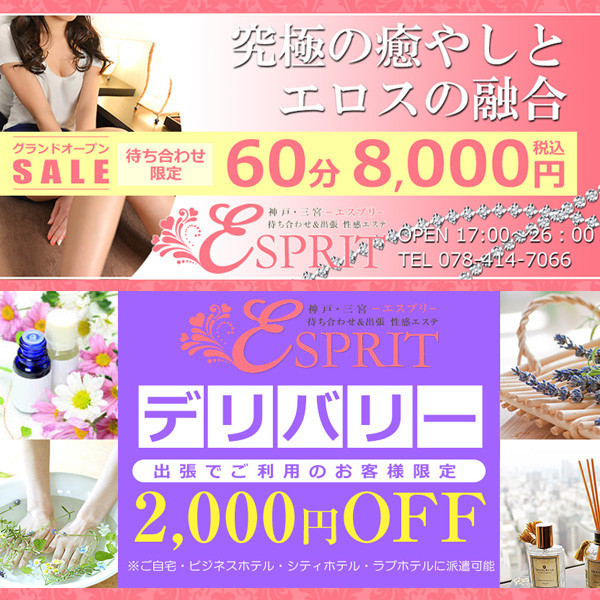 エスプリ ESPRIT (神戸・三ノ宮発/待合せ&出張型回春エステ)