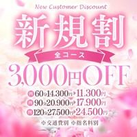 ご新規様限定！新規割でオトクに利用しよう！